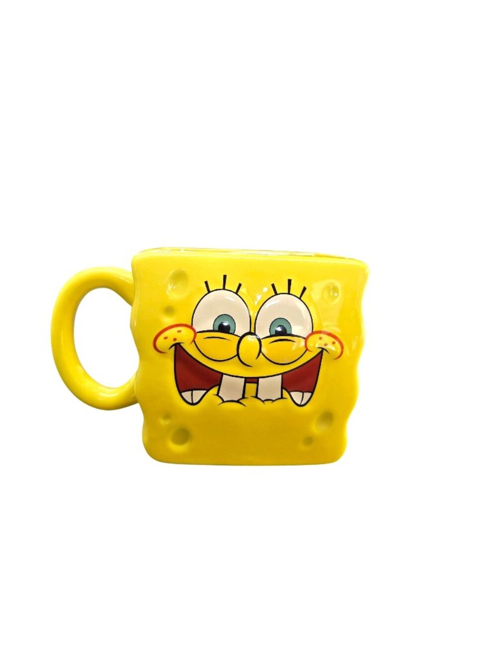 Nickelodeon Spongebob Squarepants 3D Ceramic Sculpted Laughing Face Mug Cup